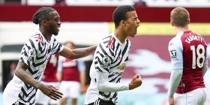 City, festa ancora rimandata: lo United batte l'Aston Villa