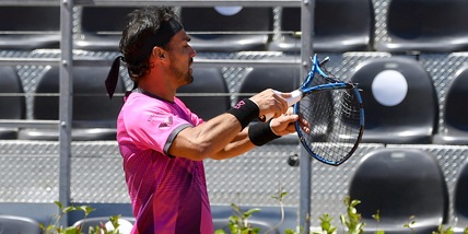 Fognini nervoso, abbandona la conferenza stampa dopo un problema tecnico