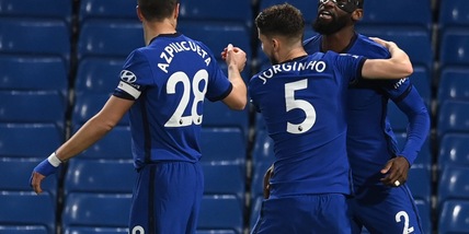 Jorginho e Rudiger trascinano il Chelsea. Super gol di Cavani