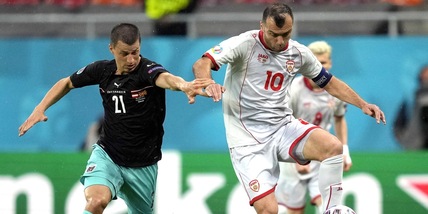Europei, Austria-Macedonia del Nord 3-1: Pandev segna ma non basta