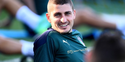 Italia, Verratti in gruppo. Palestra per Berardi e Florenzi