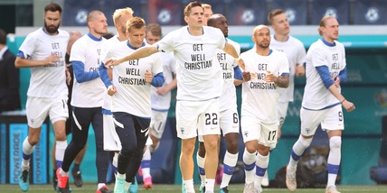 Europei, forza Eriksen! La bella dedica della Finlandia