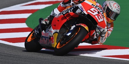 MotoGp, Gp Germania: Marc Marquez comanda le FP1, lontano Rossi