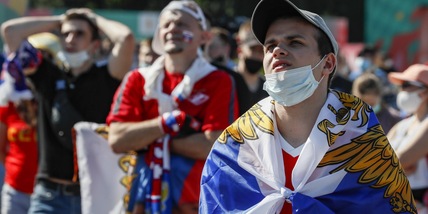 Covid in Russia, chiuse le zone per i tifosi degli Europei