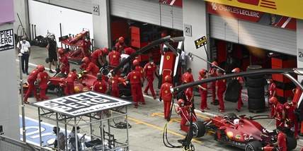 F1, Gp Stiria: partenza horror per la Ferrari di Leclerc, pit-stop dopo un giro