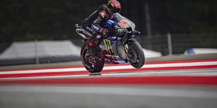 MotoGp, warm-up Gp Austria: Quartararo il più veloce, Rossi 18°