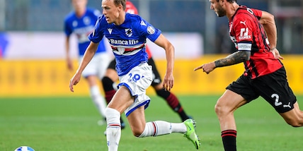 Sampdoria, terapie e fisioterapia per Damsgaard