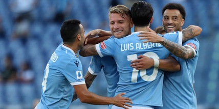 Lazio-Spezia 6-1: tripletta di Immobile, gol e tre assist per Luis Alberto