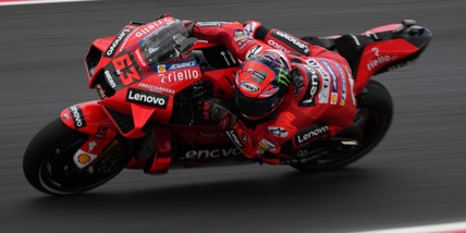 MotoGp, prove libere 3 Gp Misano: Bagnaia in testa, Rossi 19°