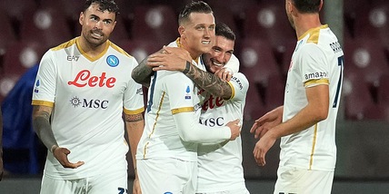 Zielinski gol, Napoli da record: battuta anche la Salernitana