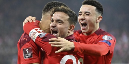 La Svizzera vola ai Mondiali. Abraham in gol nella goleada dell'Inghilterra