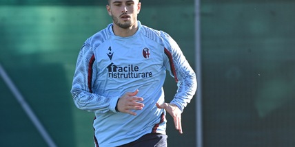 Bologna, Bonifazi in campo dopo il problema alla caviglia