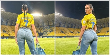 Georgina troppo sexy allo stadio, arabi infuriati: costretta a scappare