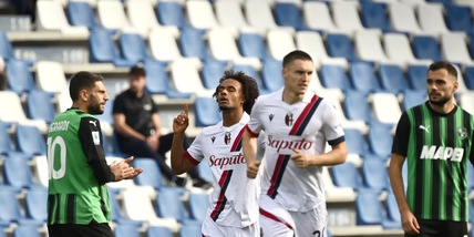 Sassuolo-Bologna 1-1: Boloca replica a Zirkzee