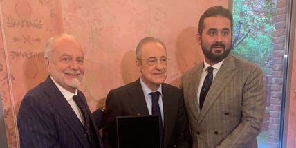 Napoli, De Laurentiis con Florentino Perez: il messaggio al Real Madrid