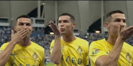 Ronaldo shock, gravi accuse all’arbitro e baci ai tifosi che incitano Messi