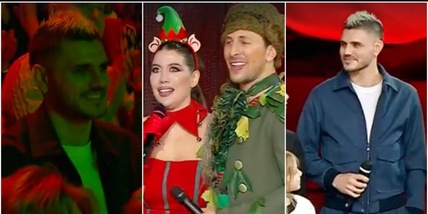 Icardi e la frase a Wanda Nara sul palco di Ballando. Poi fa il baciamano alla Lucarelli