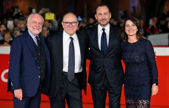 Verdone show con De Laurentiis: il red carpet alla Festa del Cinema