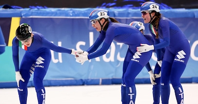 Short track, Europei: la staffetta azzurra è d'oro, Fontana concede il bis