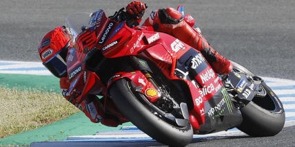 Nella Sprint Race di Jerez, ancora una volta prima i Marquez e poi Bagnaia
