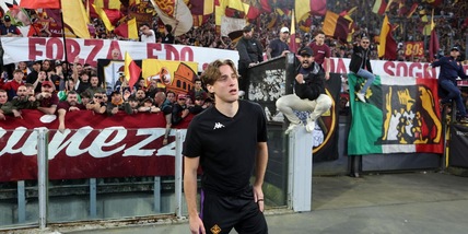 Edoardo Bove, emozione e lacrime nella sua Roma: l'abbraccio da brividi dell'Olimpico