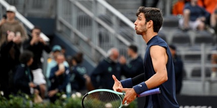 Ansia Musetti a Roma, si ritira dal doppio dopo la vittoria con Medvedev