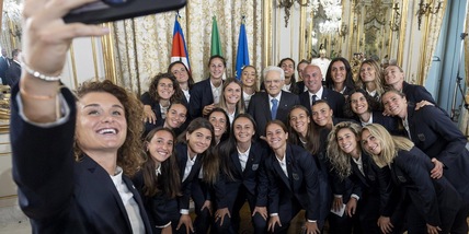 L'Italia femminile da Mattarella: Girelli e le altre azzurre emozionate