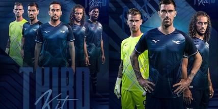 Lazio, svelata la terza maglia con lo stemma anni ‘70 e l'aquilotto futuristico stilizzato