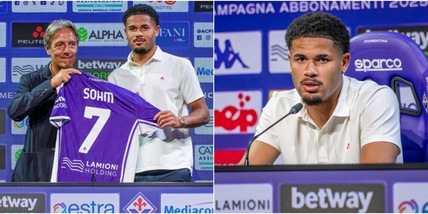 Fiorentina, ecco Sohm: si presenta in conferenza e sceglie la 7