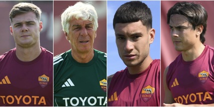 Roma in campo a Trigoria, da Ferguson a Dybala: le foto dell'allenamento