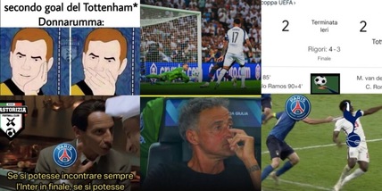 Donnarumma-Chevalier, Luis Enrique e... l'Inter: le ironie social su Psg-Tottenham
