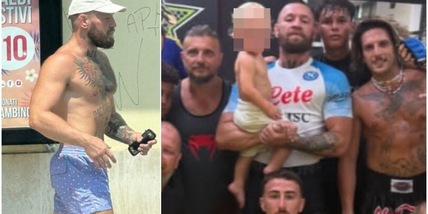 Conor McGregor con la maglia del Napoli e la musica di Nino D'Angelo: social in tilt