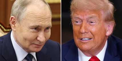 Stretta di mano fra Trump e Putin all'arrivo a Anchorage