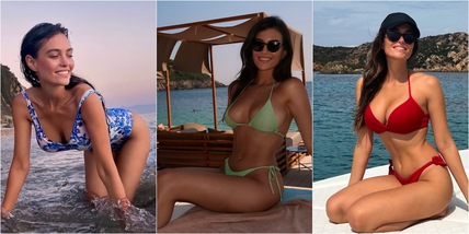 Eva Murati super in bikini: le vacanze hot della regina della Champions
