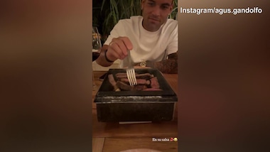 Cena di carne per la coppia Agustina-Martinez