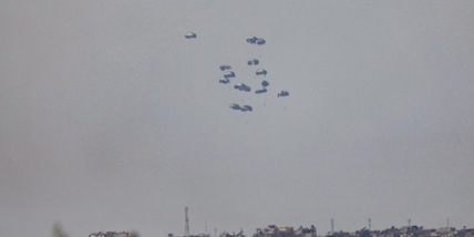 Idf, oggi lanciati 145 pallet di aiuti su Gaza