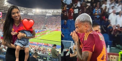 Wesley fa impazzire l'Olimpico e bacia la maglia, la reazione della moglie in tribuna è incredibile