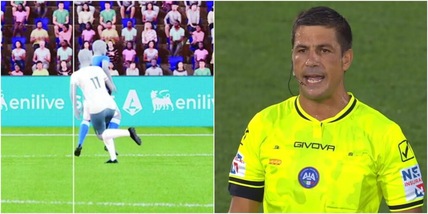 Moviola Como-Lazio, il primo annuncio di Manganiello dopo il Var: "Fuorigioco"