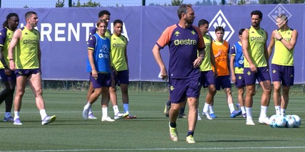 Fiorentina, allenamento prima della sfida al Polissya