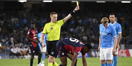 Moviola Napoli-Cagliari, bene Bonacina: corretto il giallo per De Bruyne