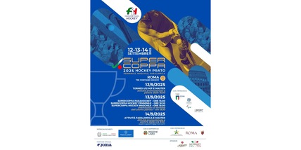 La Supercoppa Italiana di Hockey su Prato il 13 settembre a Roma