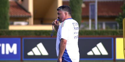 Il primo allenamento degli Azzurri agli ordini di Gattuso