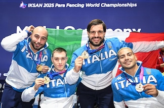 Impresa degli sciabolatori azzurri: oro ai Mondiali di scherma paralimpica!