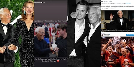 Morte Giorgio Armani, da Shevchenko fino a Julia Roberts, Juve e Piacenza: lo sport e i vip ricordano il Re della moda
