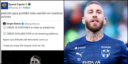 Ryanair prende in giro Sergio Ramos, e lui risponde con ironia