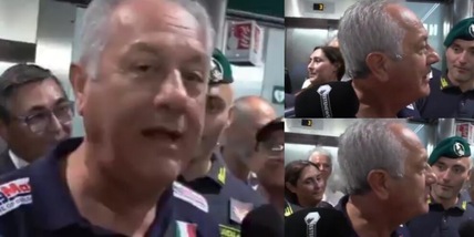 Velasco, che accoglienza a Malpensa: poi si arrabbia per la domanda di un giornalista…