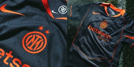 Inter, presentata la terza maglia: omaggio all'inizio anni Duemila