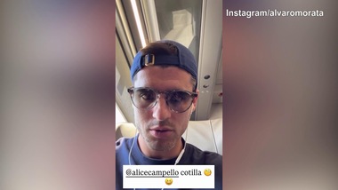 Morata scherza con Alice: "Impicciona..."