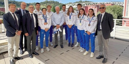 L’Italia del pentathlon ricevuta dal presidente Buonfiglio: "I vostri risultati davvero importanti"