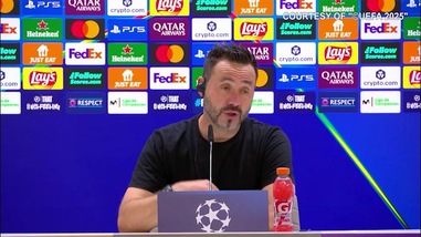 De Zerbi: "Rigore dato al Real Madrid è vergognoso"